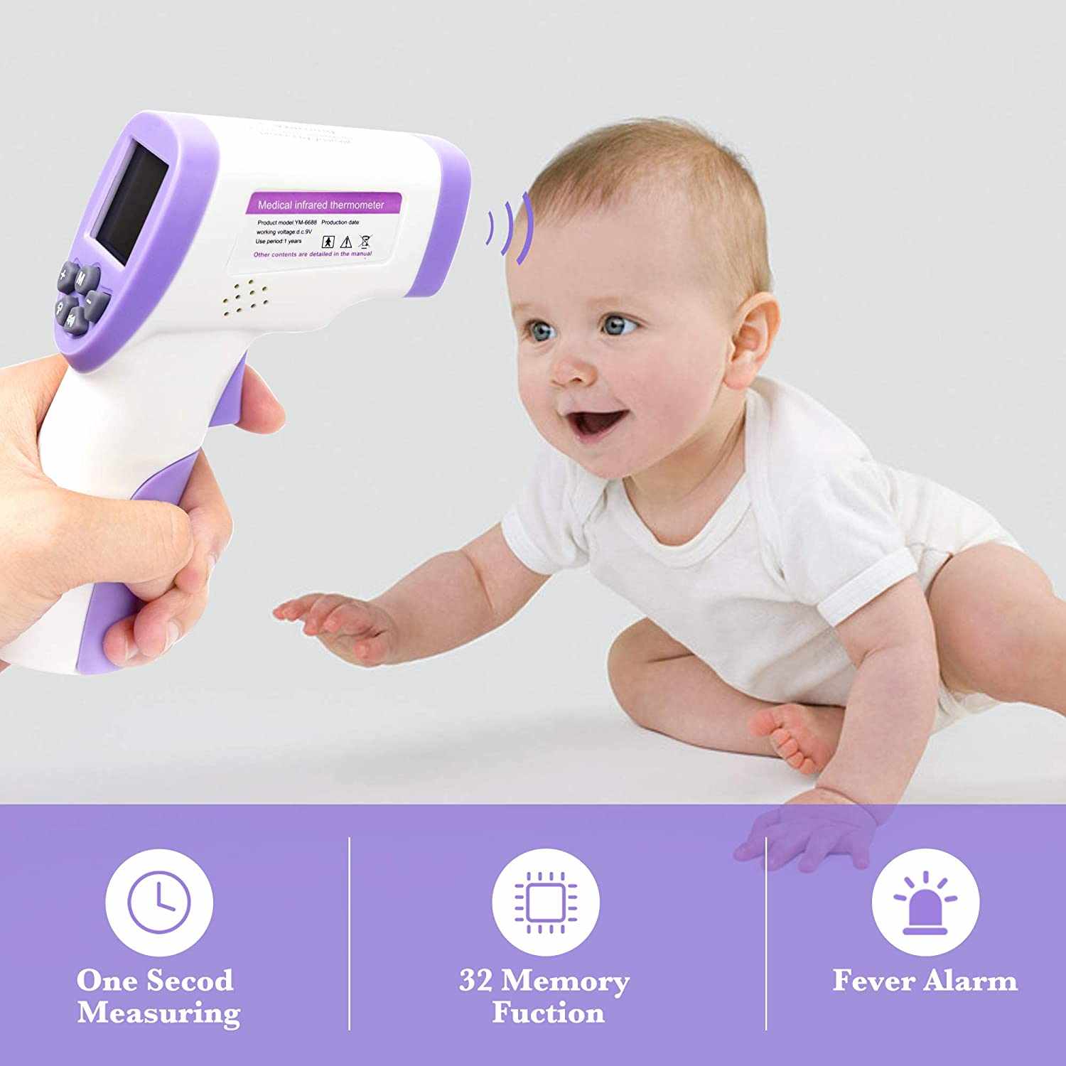 Forehead Digital Thermometer Accurate Readings ...