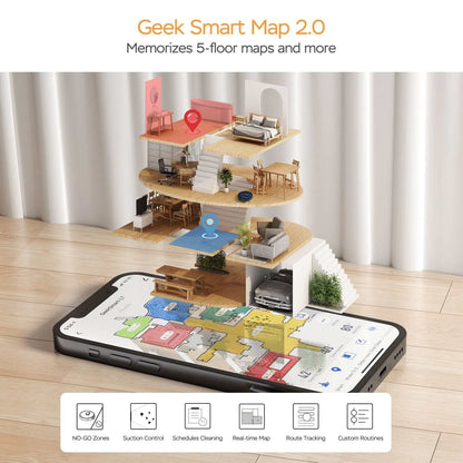 Geek Smart Robot Vacuum Cleaner and Mop ...