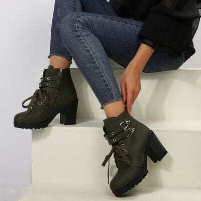 Ladies' Leather Heel Boots