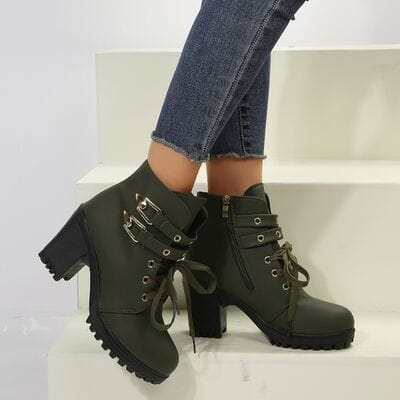 Ladies' Leather Heel Boots