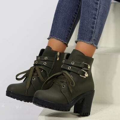 Ladies' Leather Heel Boots