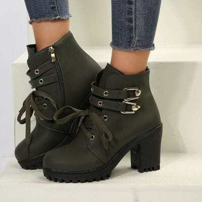 Ladies' Leather Heel Boots