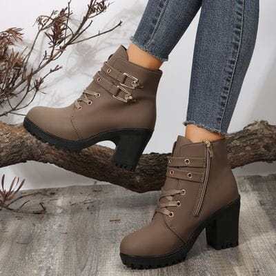 Ladies' Leather Heel Boots