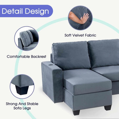 3 Pieces Living Room Furniture Set