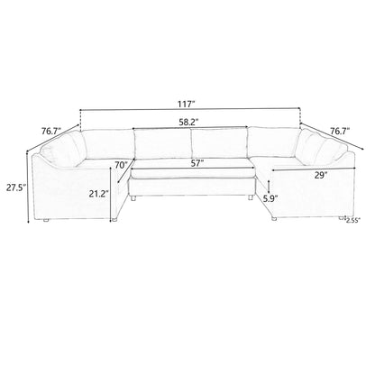 3 Pieces Living Room Furniture Set