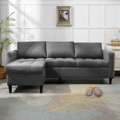 Living Room Furniture Set, L Shaped  Sofa