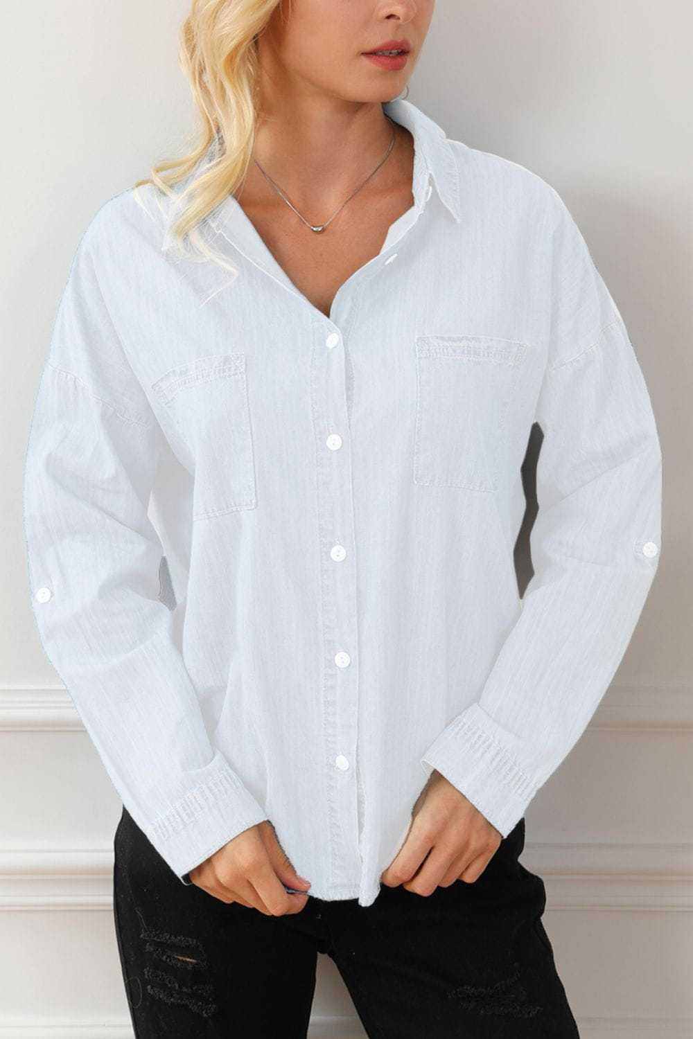 Long Sleeve Denim Shirt