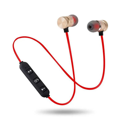 Magnetic in-ear Bluetooth stereo earphones with unique design and built-in microphone.
