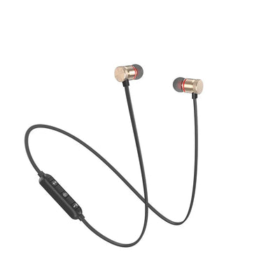 Magnetic Bluetooth in-ear stereo earphones with ergonomic design and wireless earbuds.