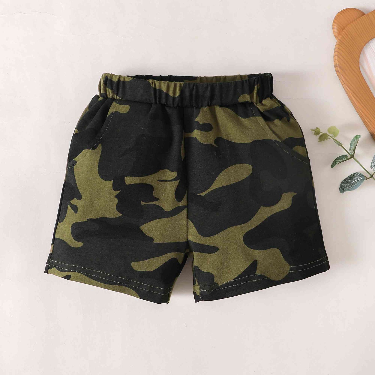 Boy Camouflage T-Shirt and Shorts Set