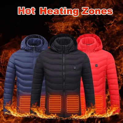 Men's Jacket Cotton heated, Thermal Clothing, USB Electric for Winter ...