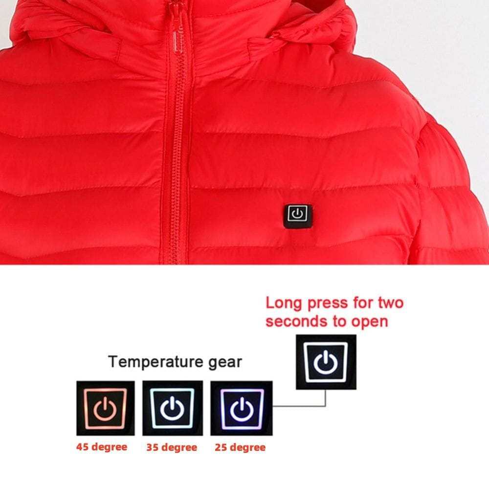 Men's Jacket Cotton heated, Thermal Clothing, USB Electric for Winter ...