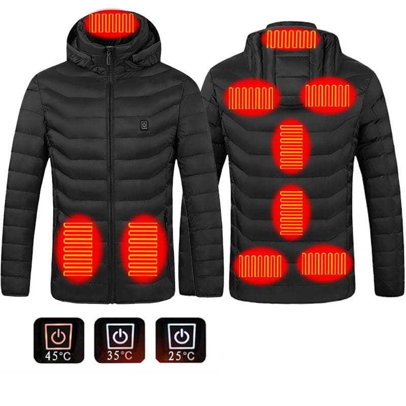 Men's Jacket Cotton heated, Thermal Clothing, USB Electric for Winter ...