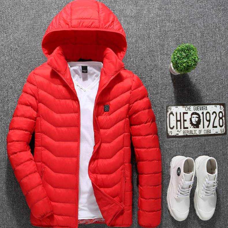 Men's Jacket Cotton heated, Thermal Clothing, USB Electric for Winter ...