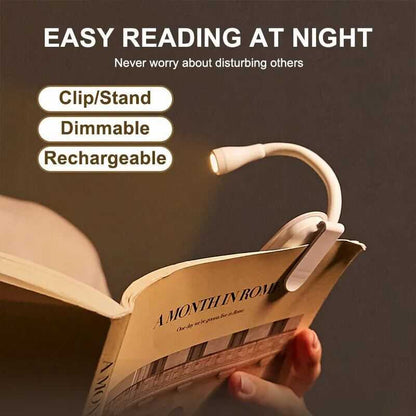 Mini LED Night Light with Adjustable Clip-On Desk or Book