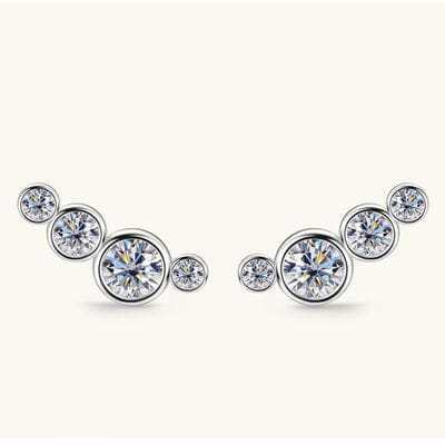 Moissanite 925 Sterling Silver Earrings