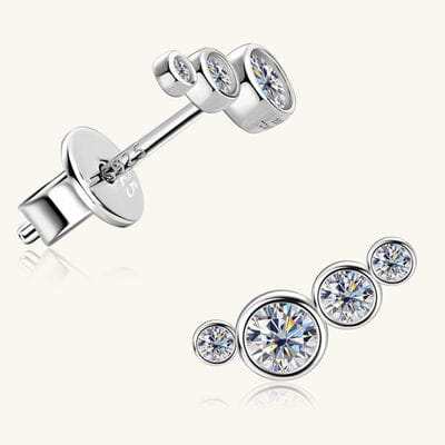 Moissanite 925 Sterling Silver Earrings