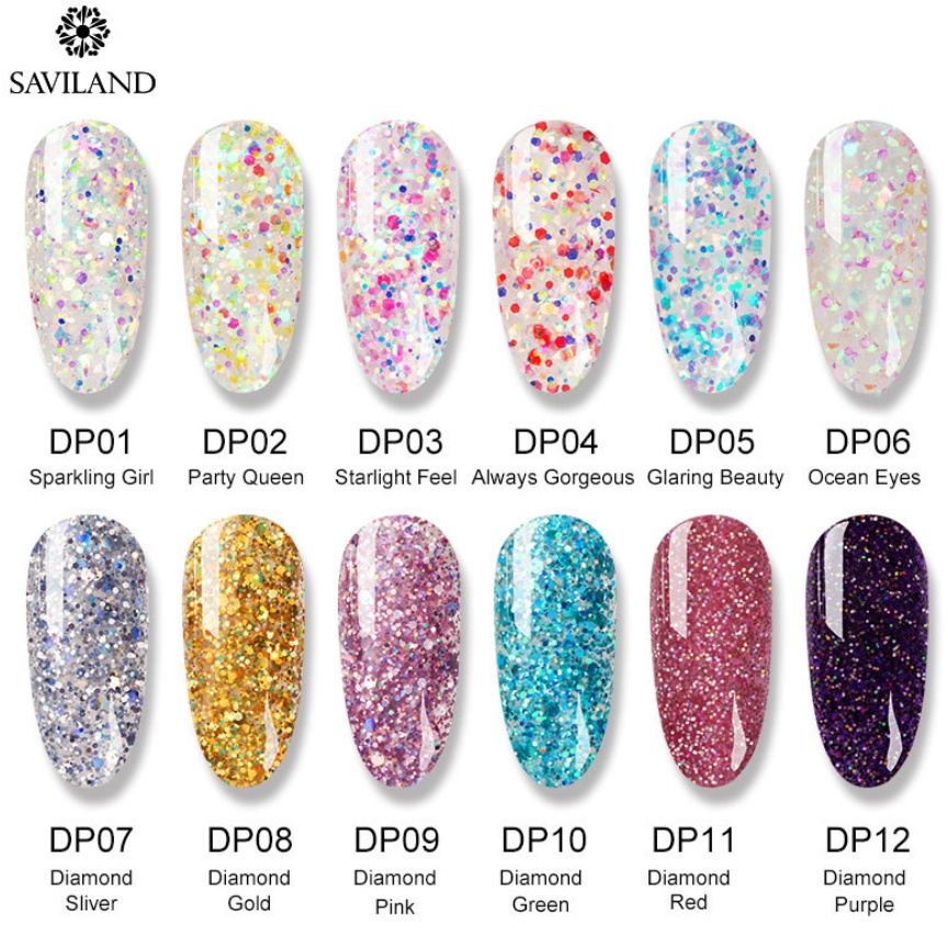 Nail Diamond Poly Gel 12 Colors ...