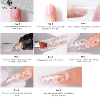 Nail Diamond Poly Gel 12 Colors ...