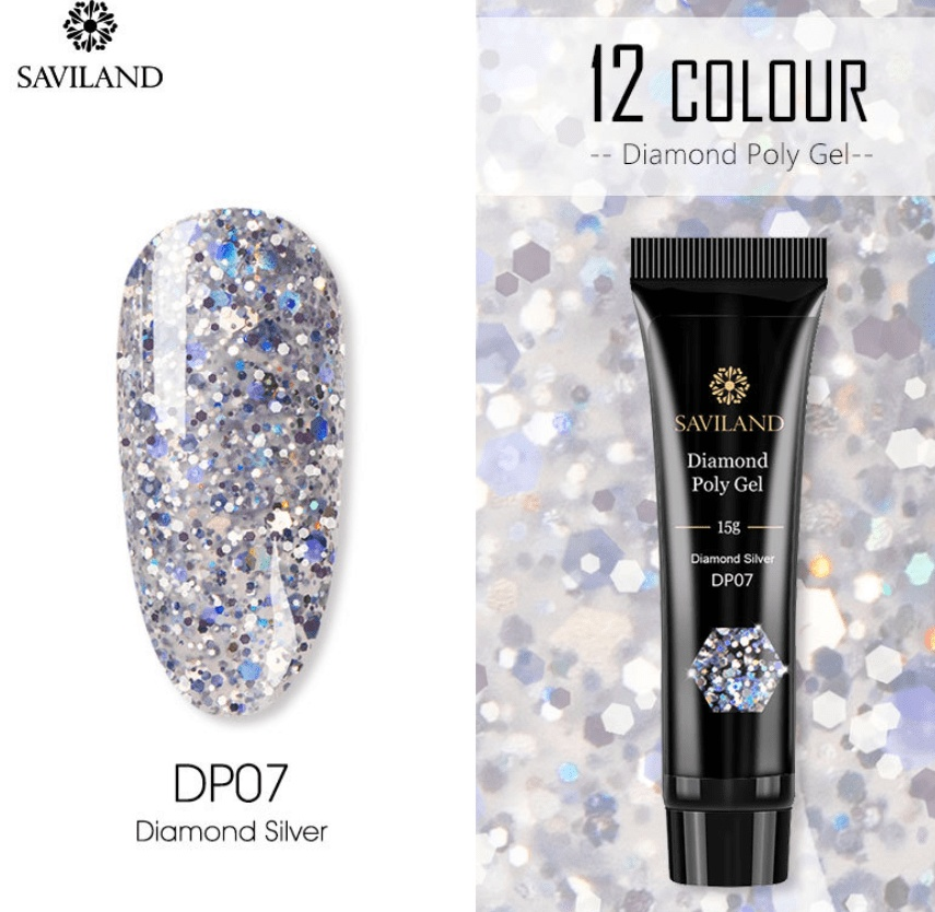 Nail Diamond Poly Gel 12 Colors ...