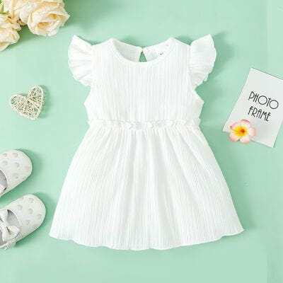 Neck Cap Sleeve Dress for Baby & Little Girl