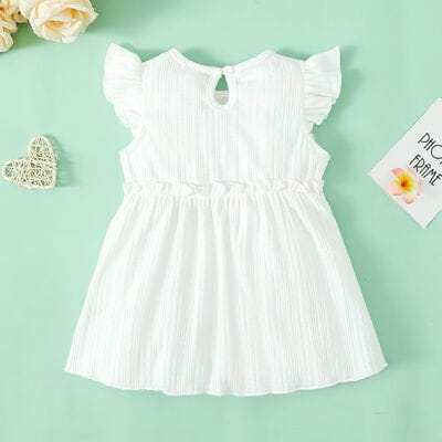 Neck Cap Sleeve Dress for Baby & Little Girl