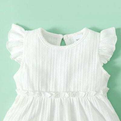 Neck Cap Sleeve Dress for Baby & Little Girl