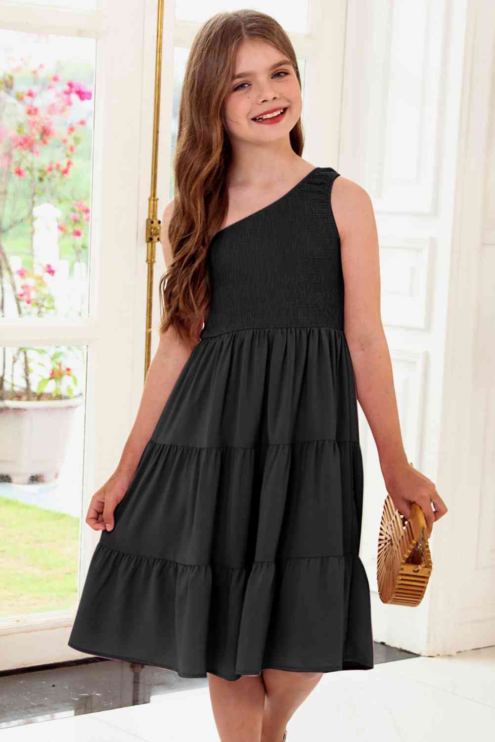 One-Shoulder Sleeveless Dress