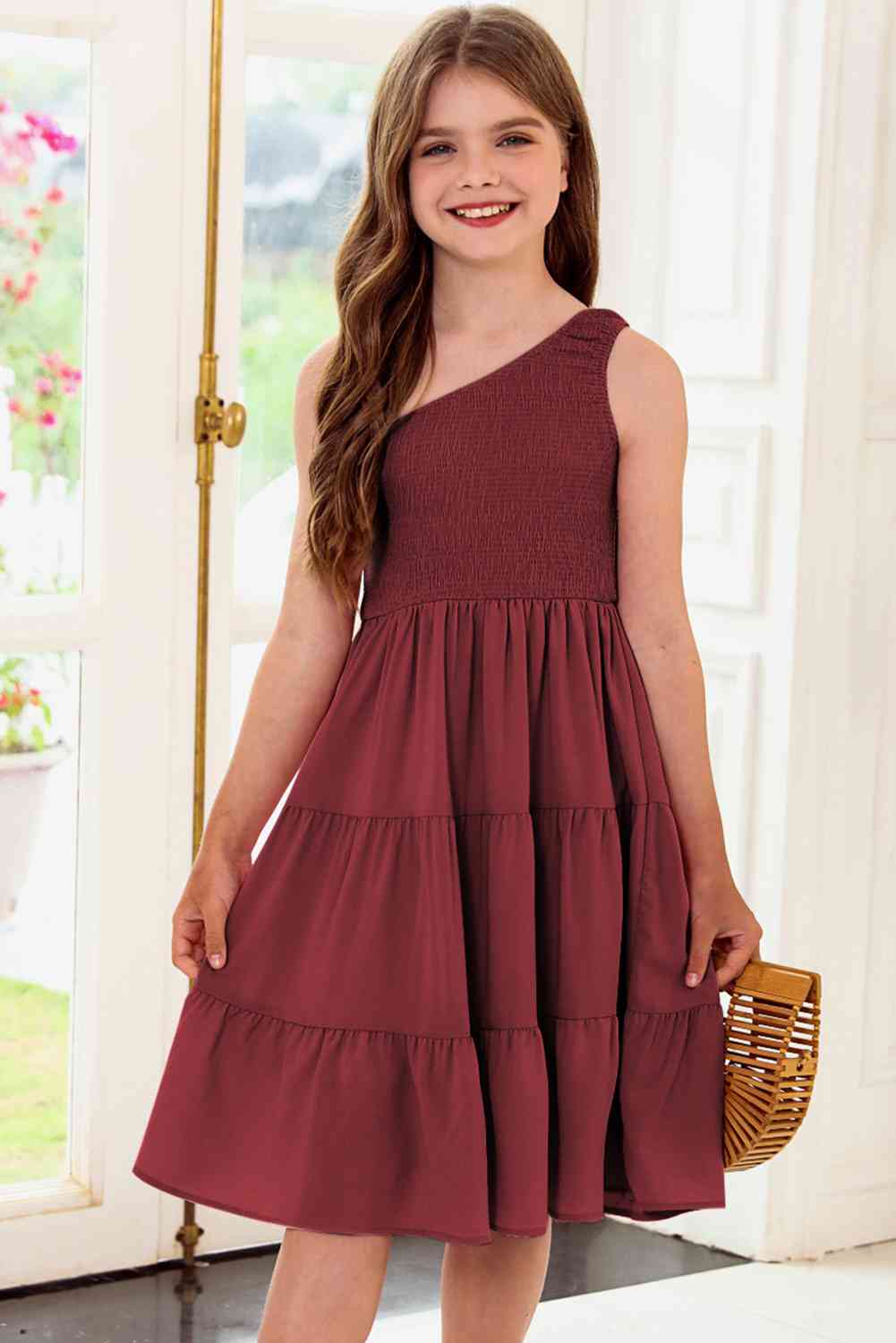 One-Shoulder Sleeveless Dress