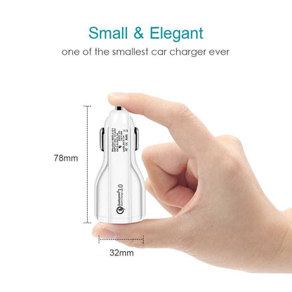 Quick USB Car Charger Dual for Mobile Phone