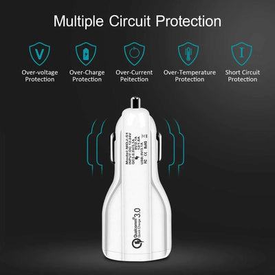 Quick USB Car Charger Dual for Mobile Phone