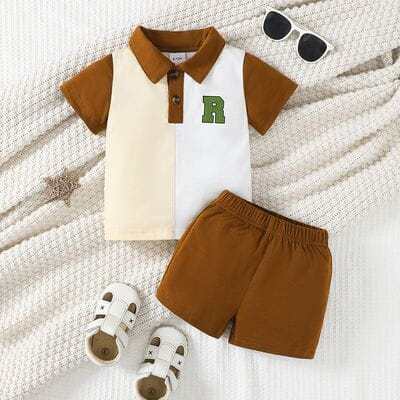 Matching Top and shorts Set for Toddler and Little Boy