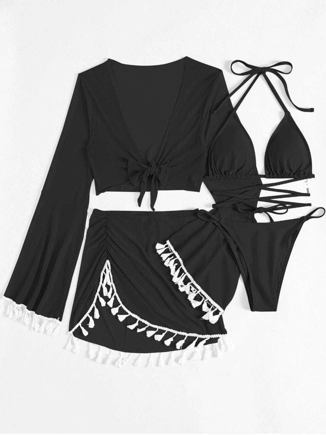 bikini skirt set four-pieces