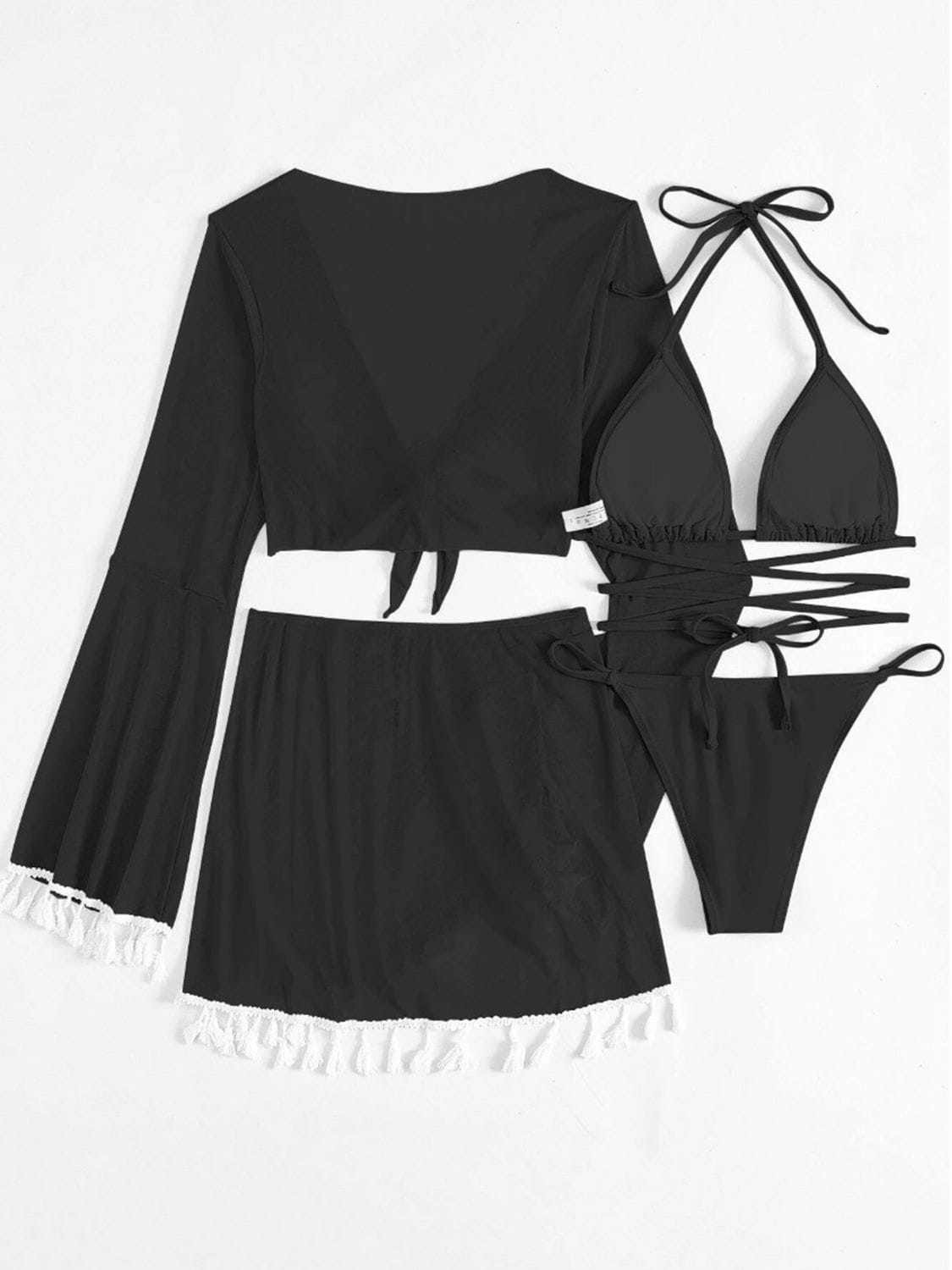 bikini skirt set four-pieces