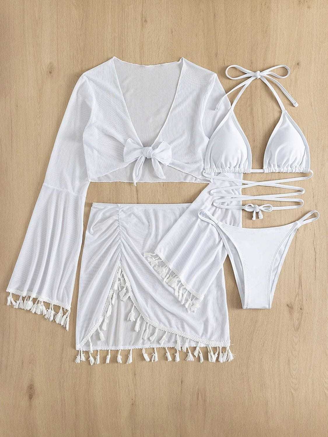 bikini skirt set four-pieces