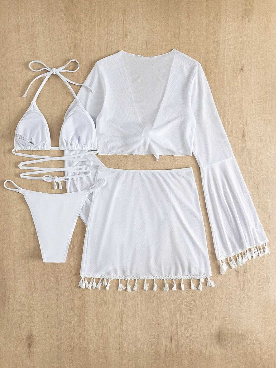 bikini skirt set four-pieces