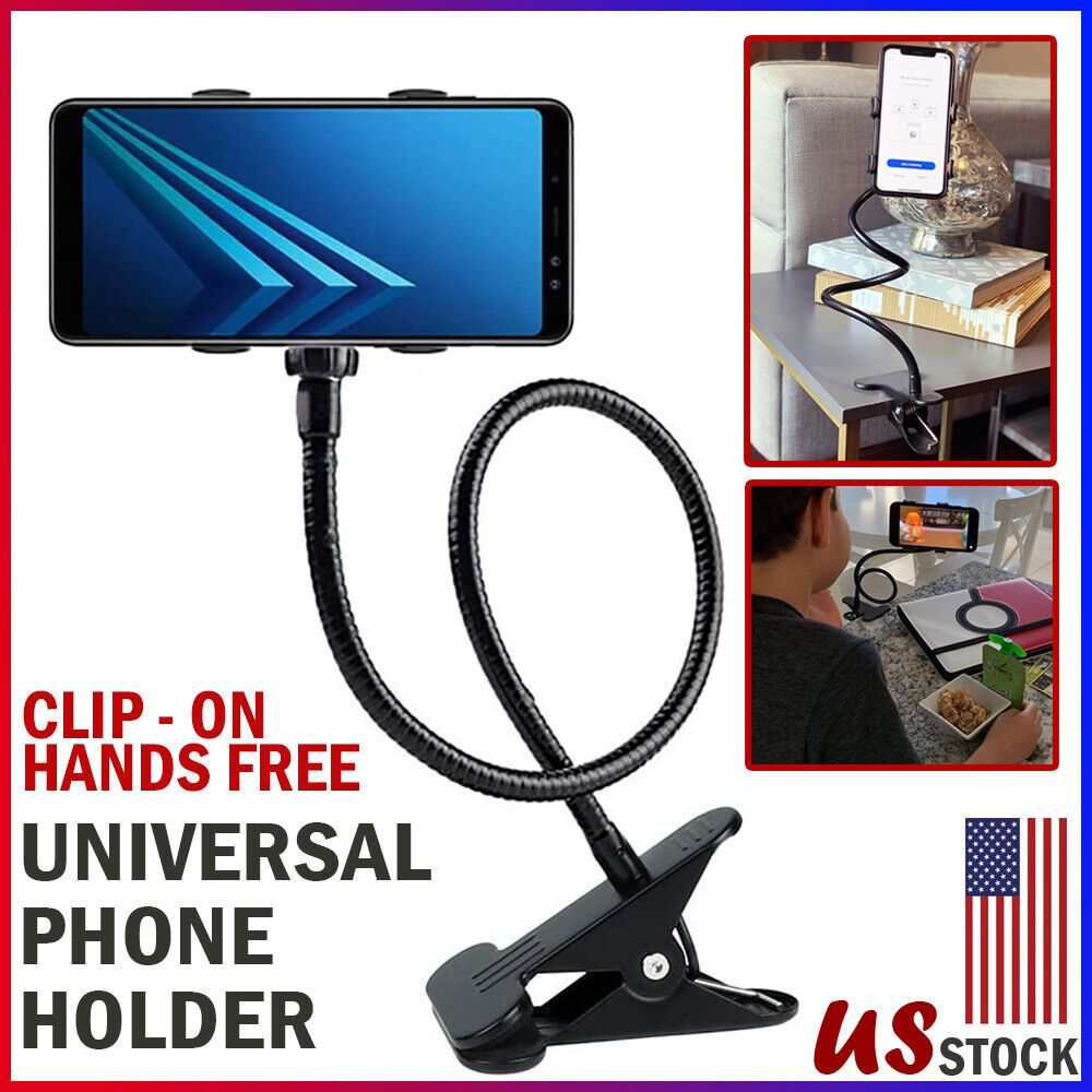 Universal Gooseneck Stand Holder Table Clip for Mobile Phone ...