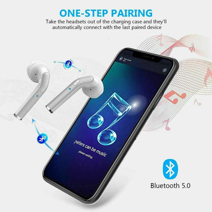 Wireless Bluetooth 5.0 Earbuds Headphones Waterproof & Noise Cancelling In-Ear ...