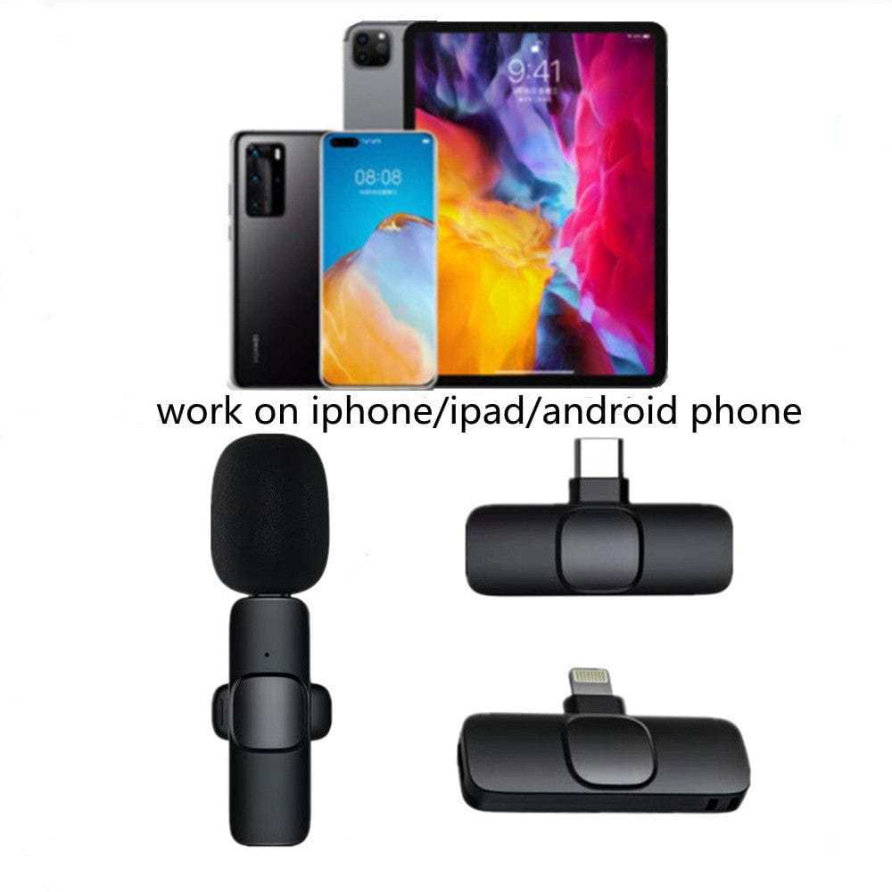 Wireless Lavalier Microphone for iPhone and Android ...