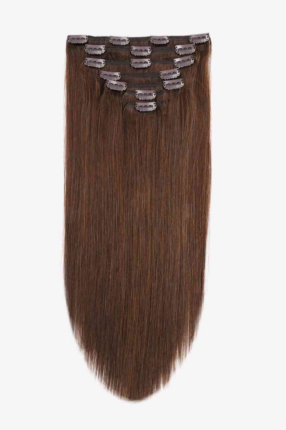 Indian Human Hair Extensions for Women Clip-in 16" 110g, long Lasting